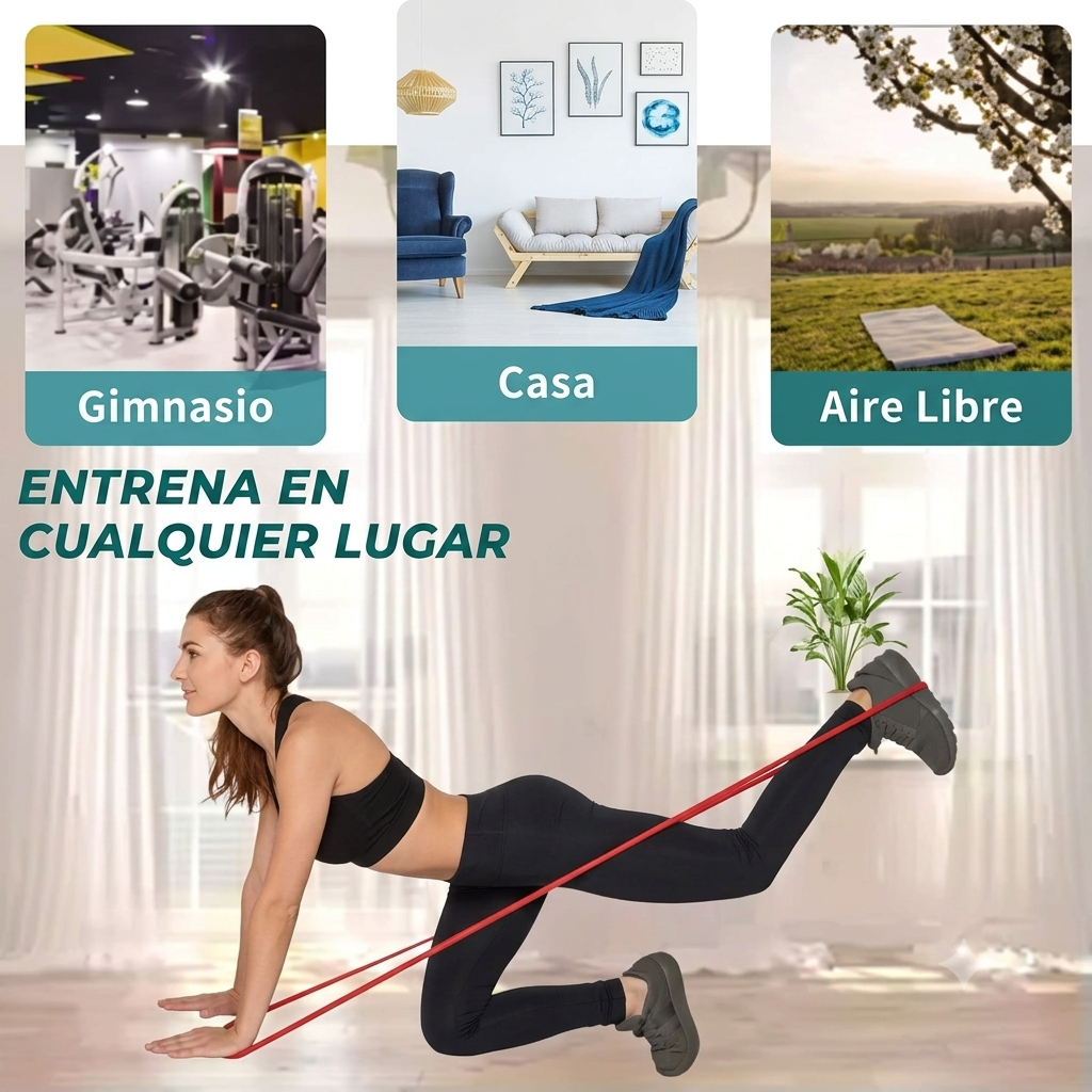 Kit Bandas de Resistencia Loop Para Gym, Dominadas, Pilates, etc.
